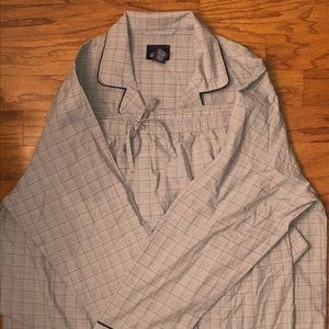 STAFFORD Gray Striped Pajama Set